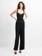 Alyssia Boucle Peplum Jumpsuit