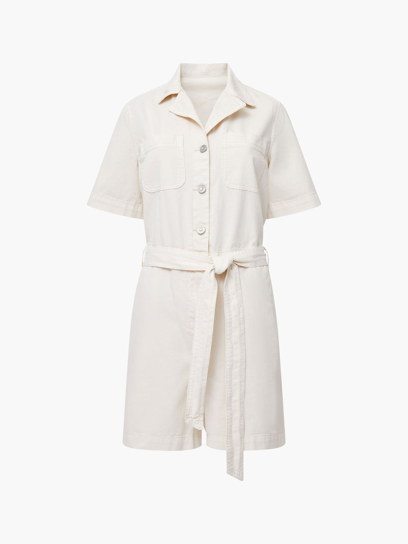 Dana Denim Short Sleeve Playsuit