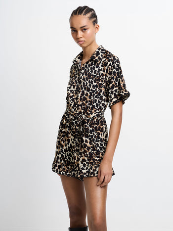 Leopard Print Playsuit