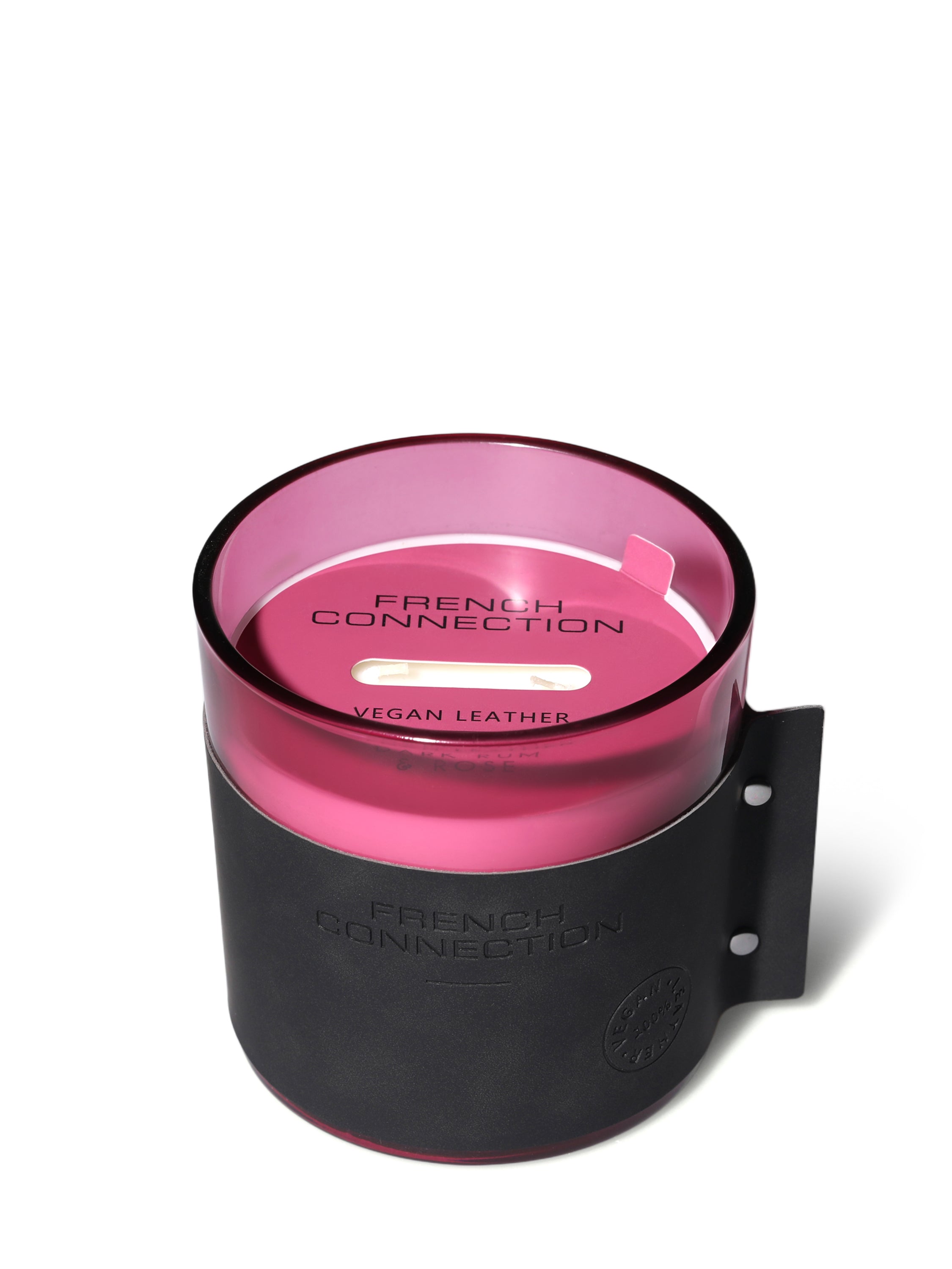 Dark Rum & Rose Vegan Leather Candle