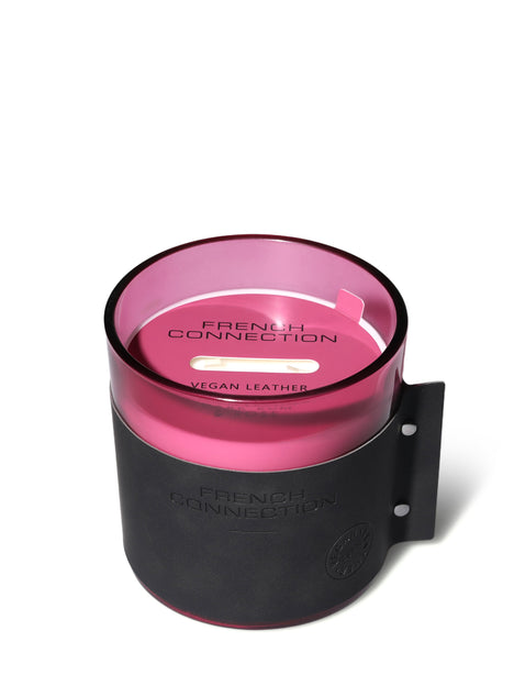 Dark Rum & Rose Vegan Leather Candle