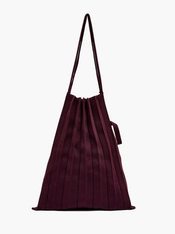 Pleated Packable Tote Bag