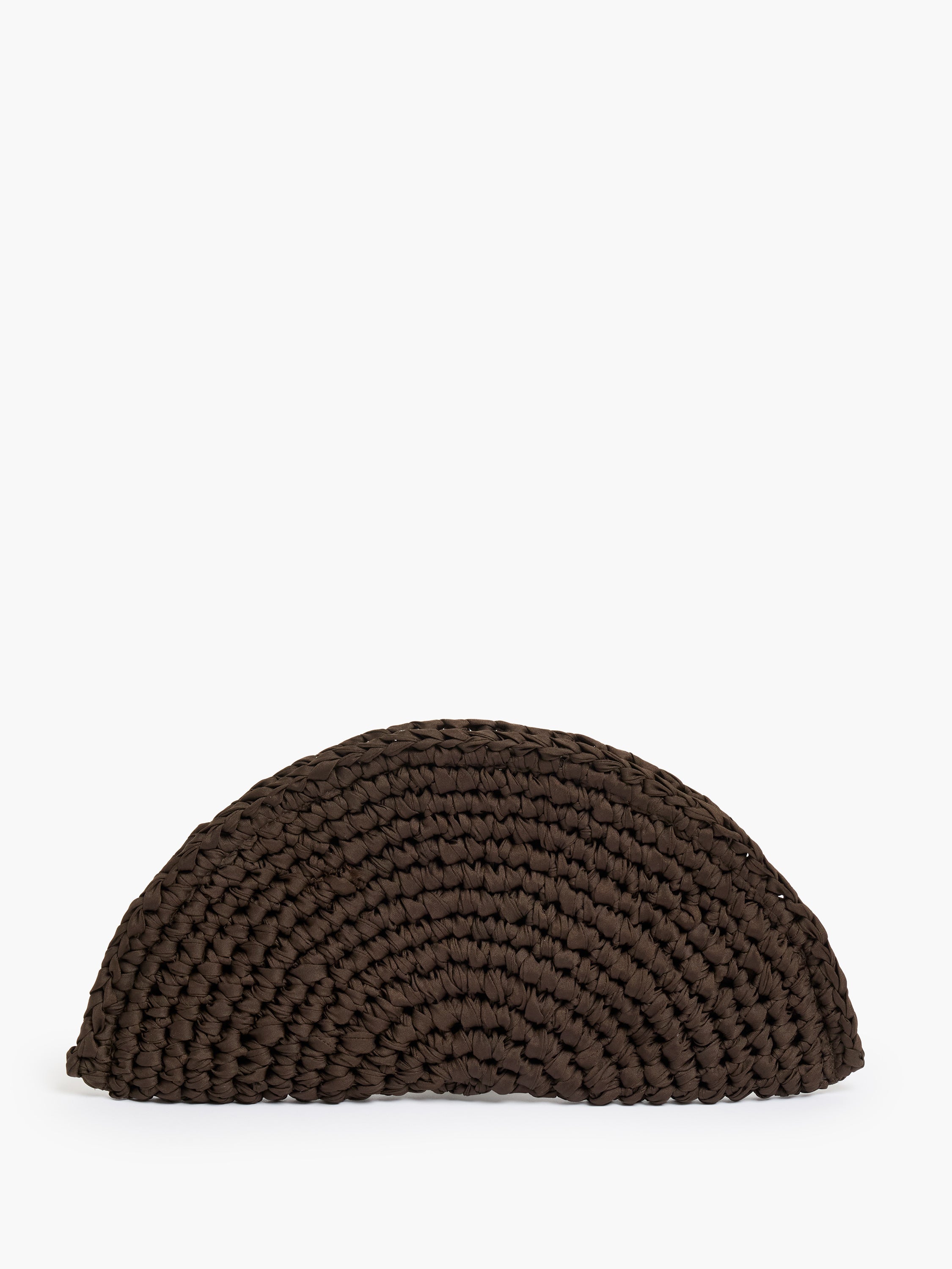 Ribbon Crochet Clutch Bag