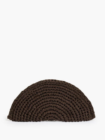 Ribbon Crochet Clutch Bag