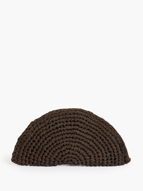 Ribbon Crochet Clutch Bag