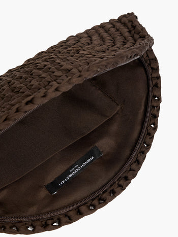 Ribbon Crochet Clutch Bag