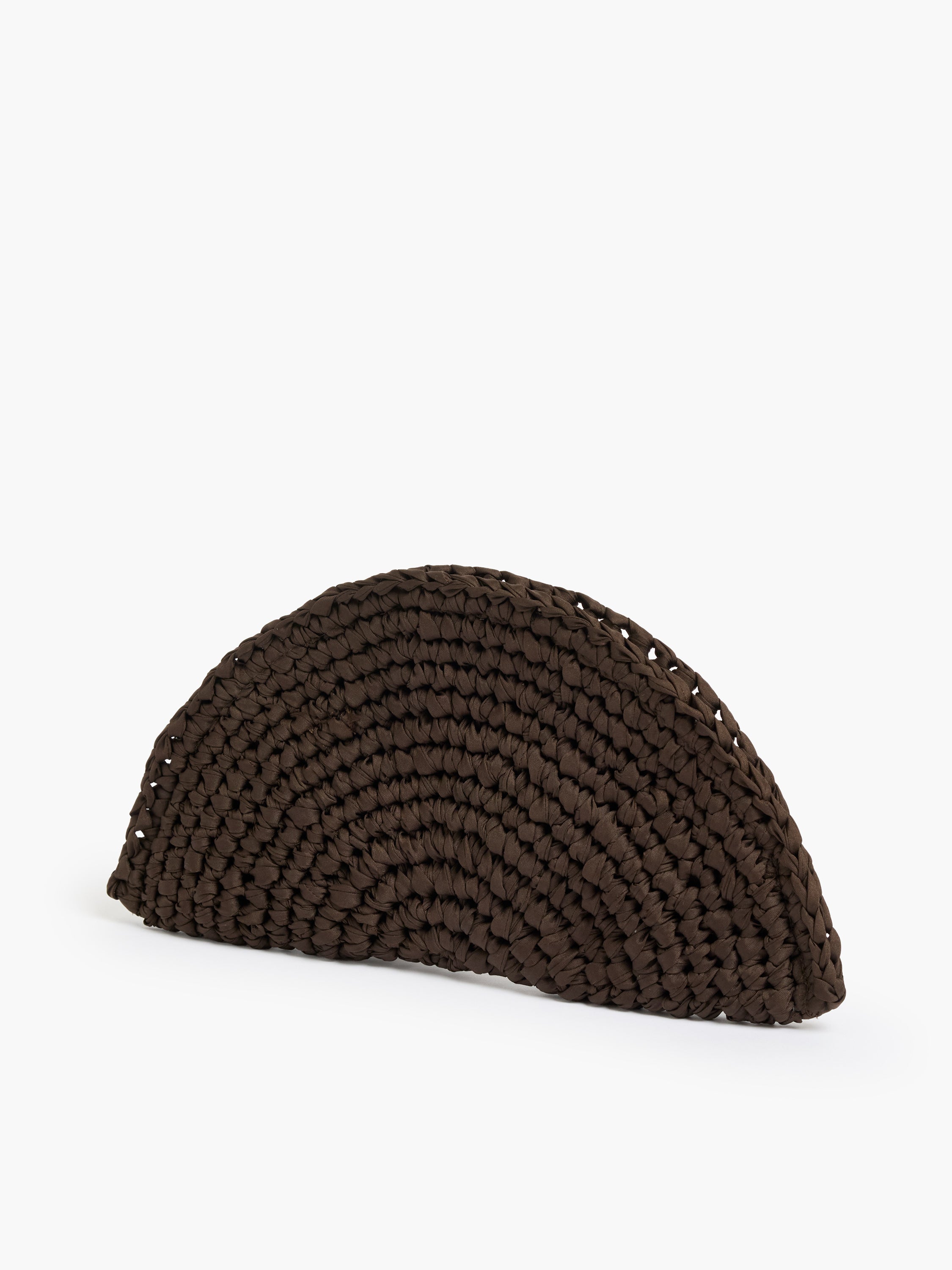 Ribbon Crochet Clutch Bag