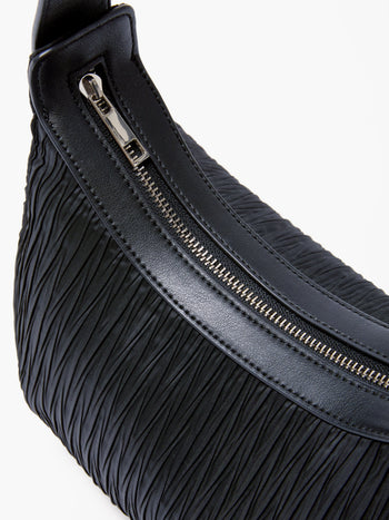 Plisse Crossbody Bag