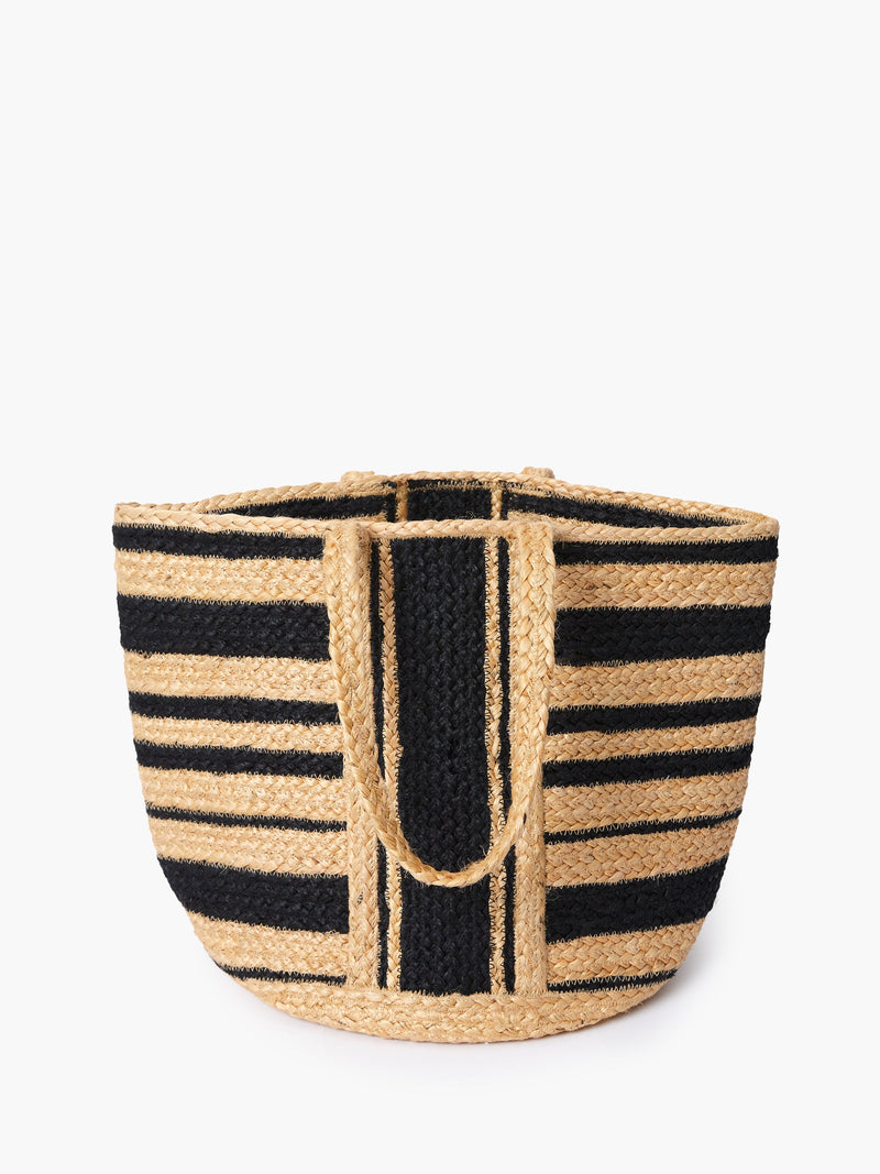 Raffia Stripes Beach Bag
