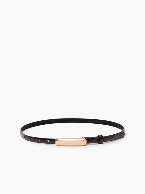 Leather Croc Bar Belt