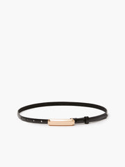 Leather Croc Bar Belt