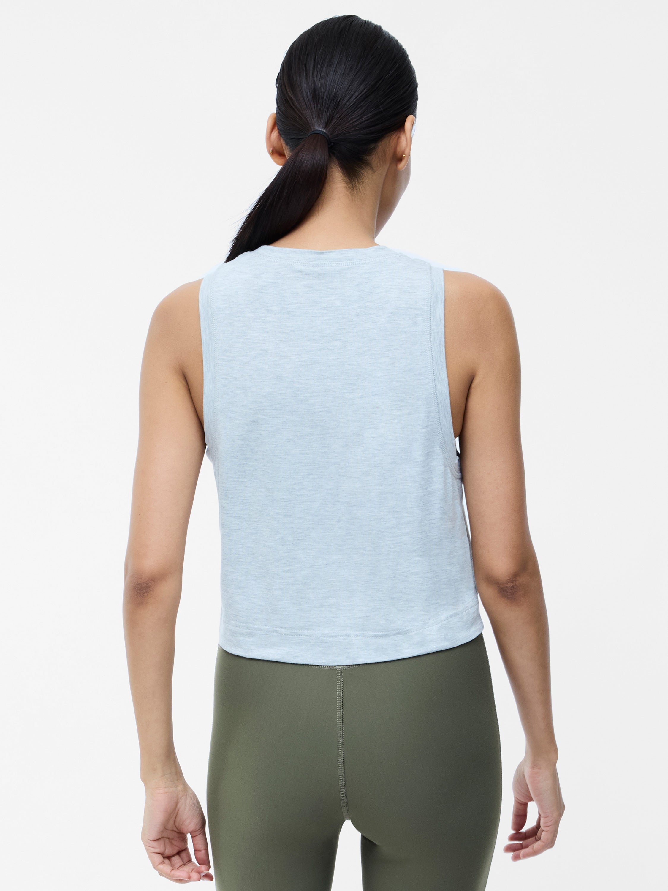 Grey Jersey Knot Vest Top