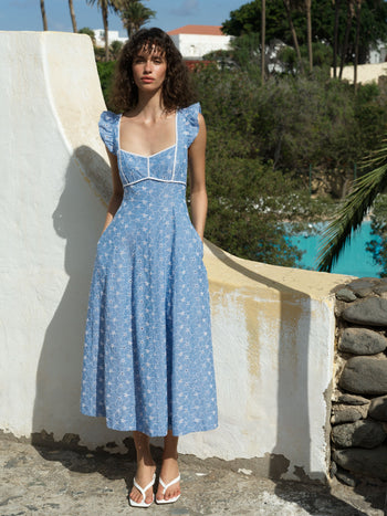 Tamara Broderie Midi Dress