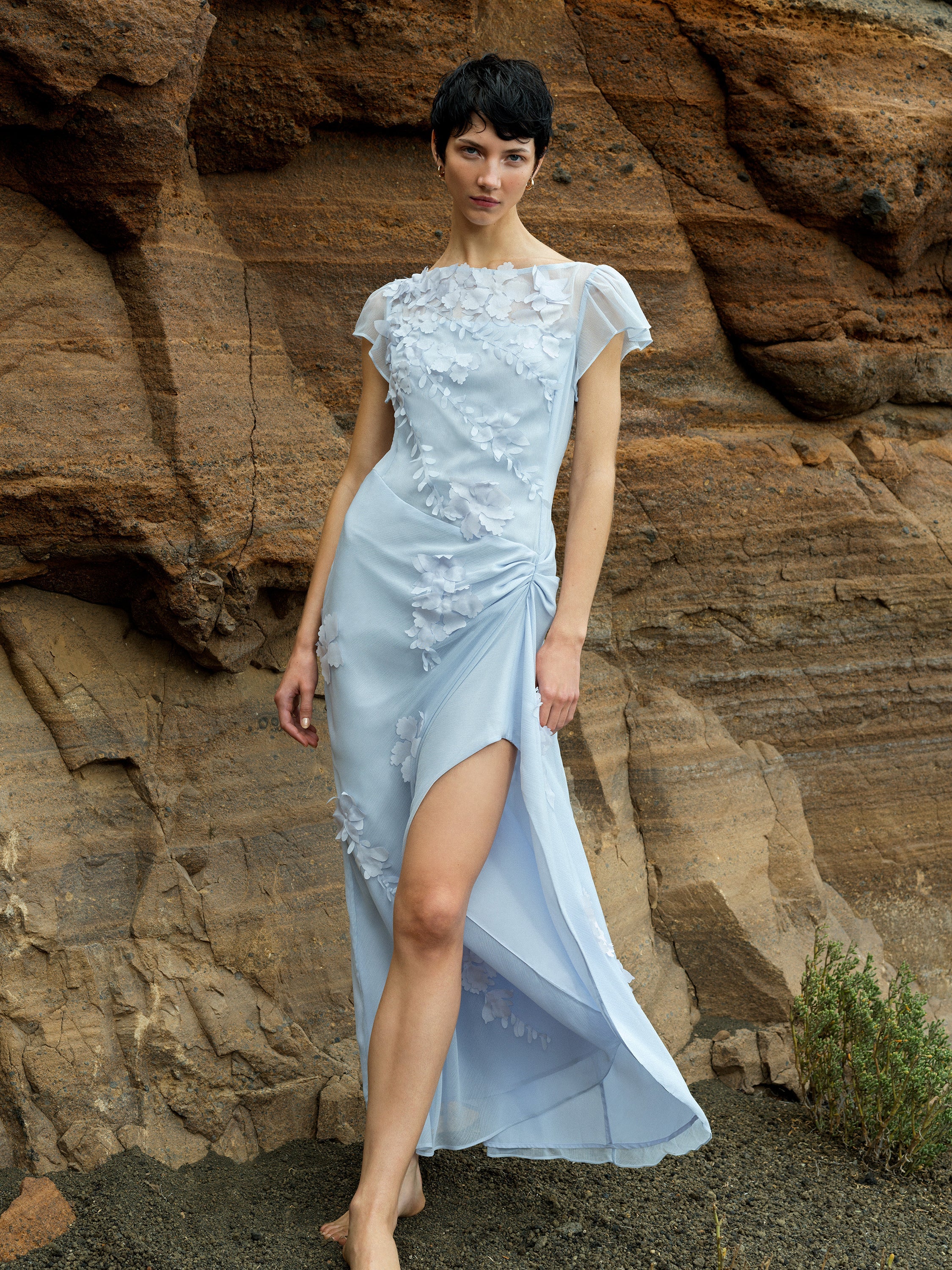 Ariana Chiffon Georgette Maxi Dress