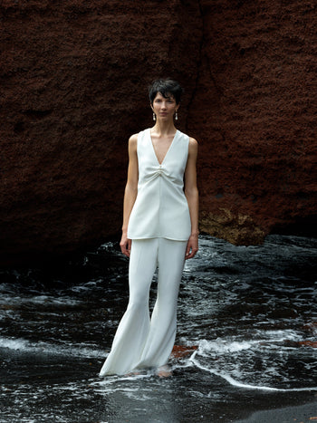 Arlette Sleeveless V Neck Top