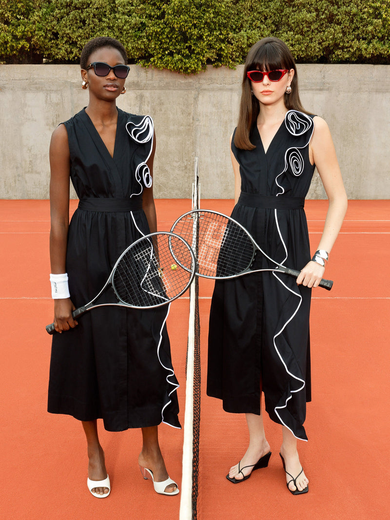 Alexis Poplin Sleeveless Corsage Dress