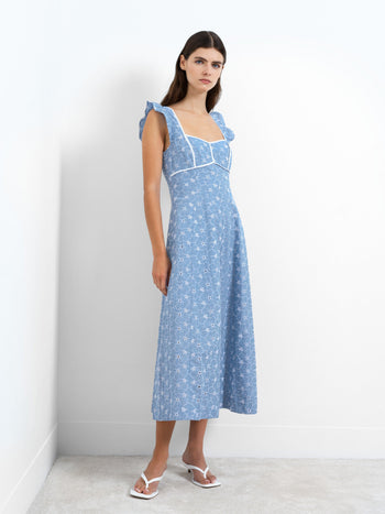 Tamara Broderie Midi Dress