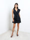 Era Poplin Asymmetric Frill Mini Dress