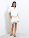 Alissa Cotton Embroidered Trim Shirt