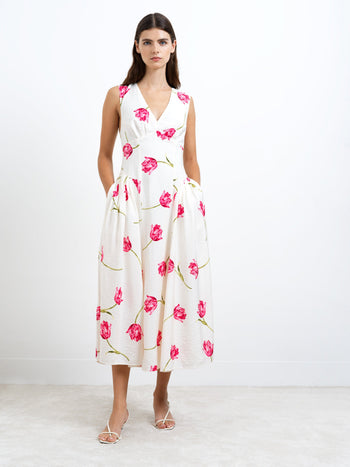 Cressida Faron Drape Midi Dress