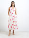 Cressida Faron Floral Drape Midi Dress