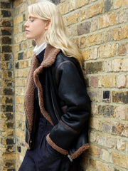Suedette Zip Up Jacket