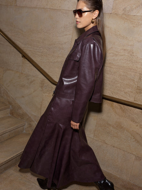 Kayleigh PU Bomber Jacket