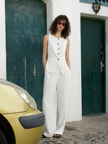 Vinnie Pinstripe Waistcoat