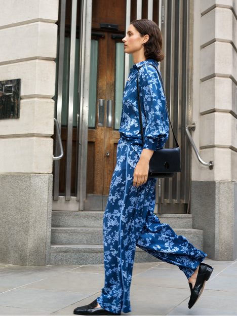 Isla Celaya Floral Straight Leg Trousers