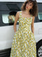 Citrus Barletta Ruched Midi Dress