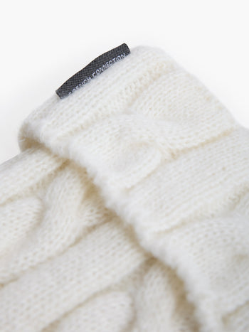 Cable Knit Pom Beanie Hat