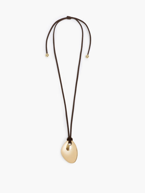 Ciottolo Brown Tie Necklace