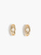 Diamante Half Hoop Earrings