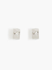 Silver Chunky Hoop Earrings