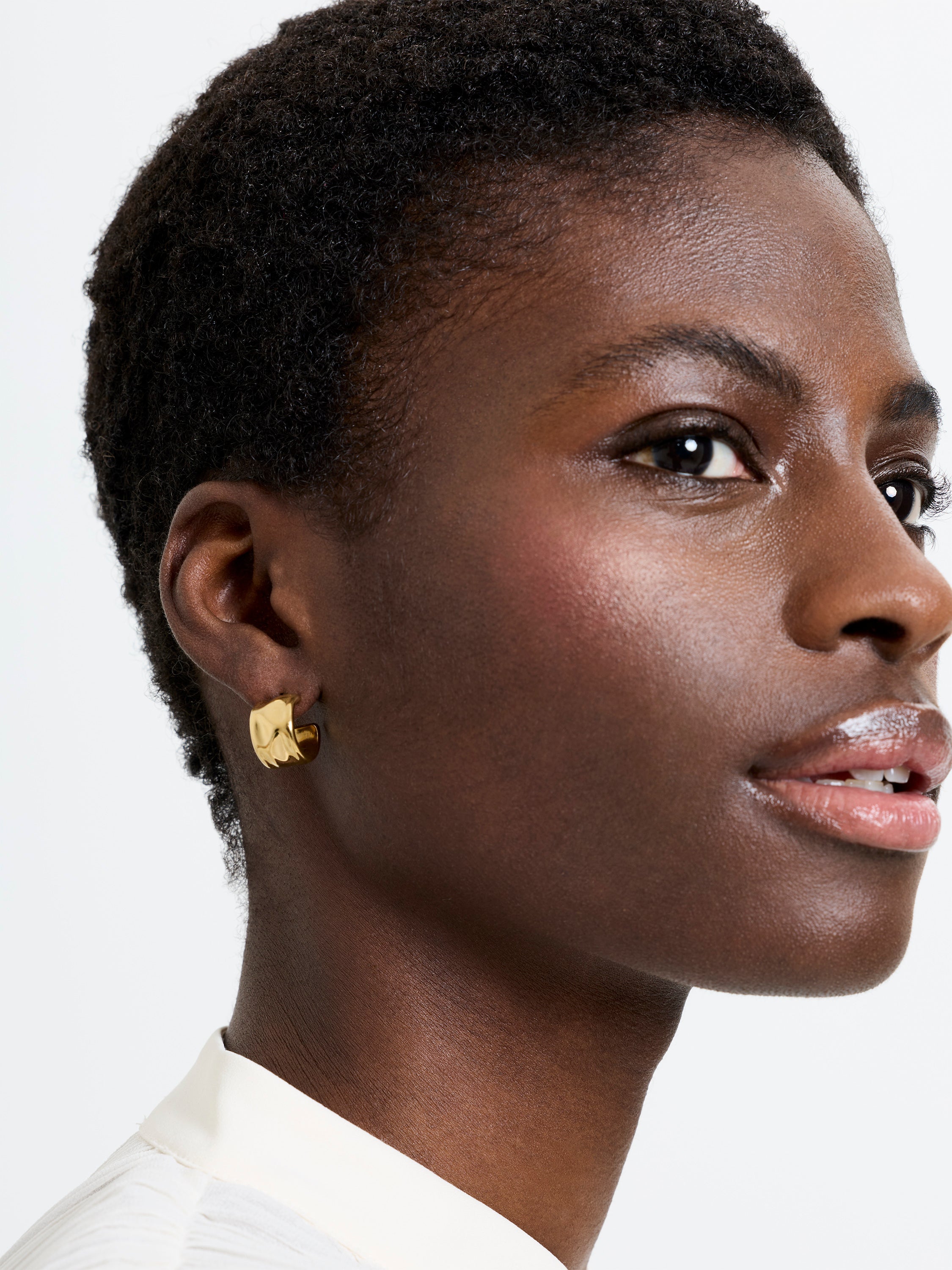 Gold Chunky Hoop Earrings