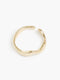 Gold Wave Open Ring