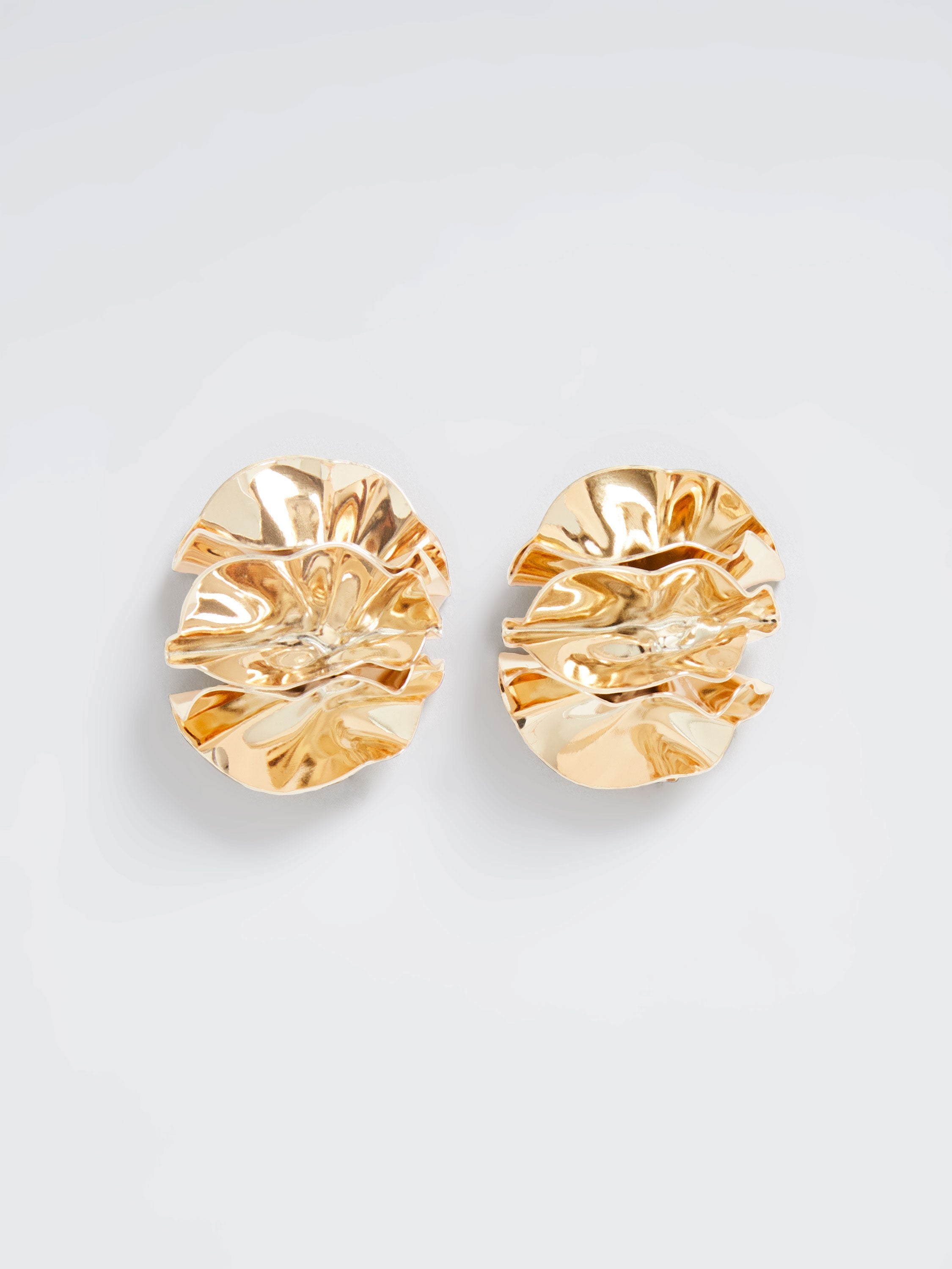 Ruched Oversized Stud Earrings