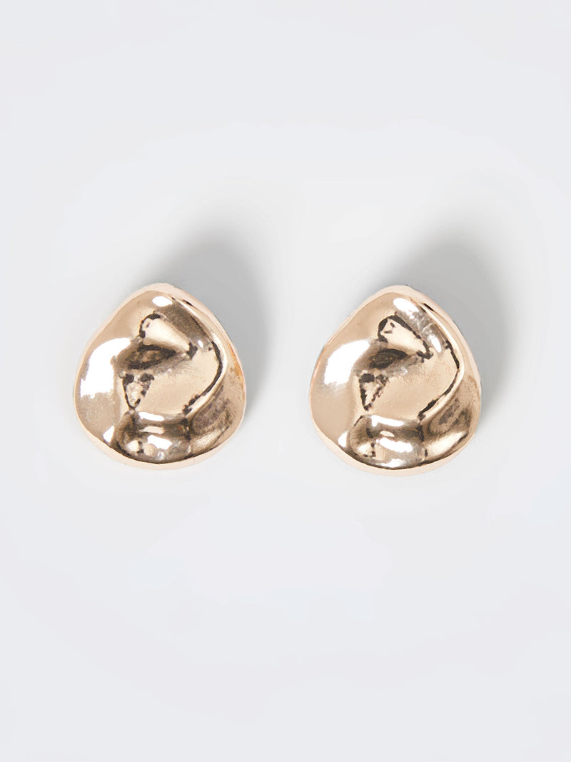 Irregular Pebble Stud Earrings