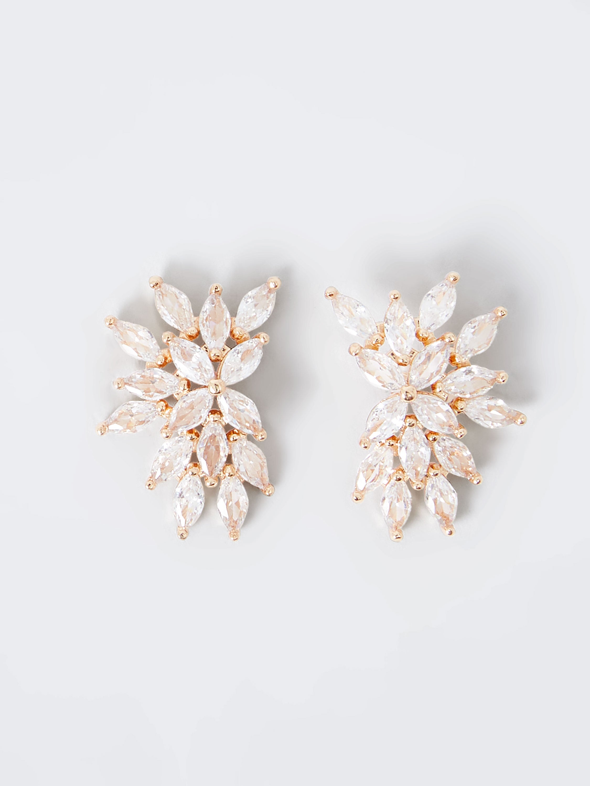 Crystal Cluster Stud Earrings