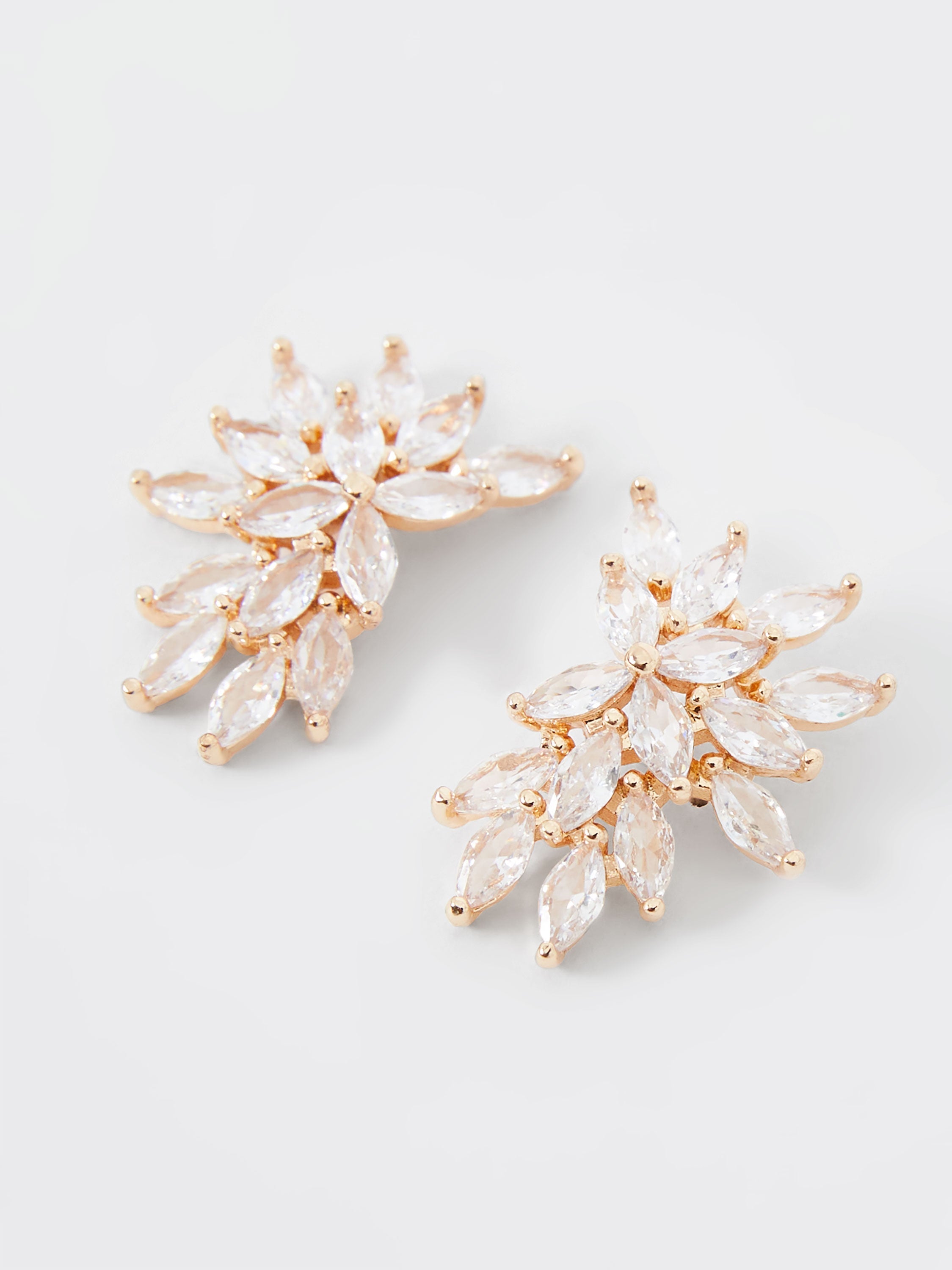 Crystal Cluster Stud Earrings