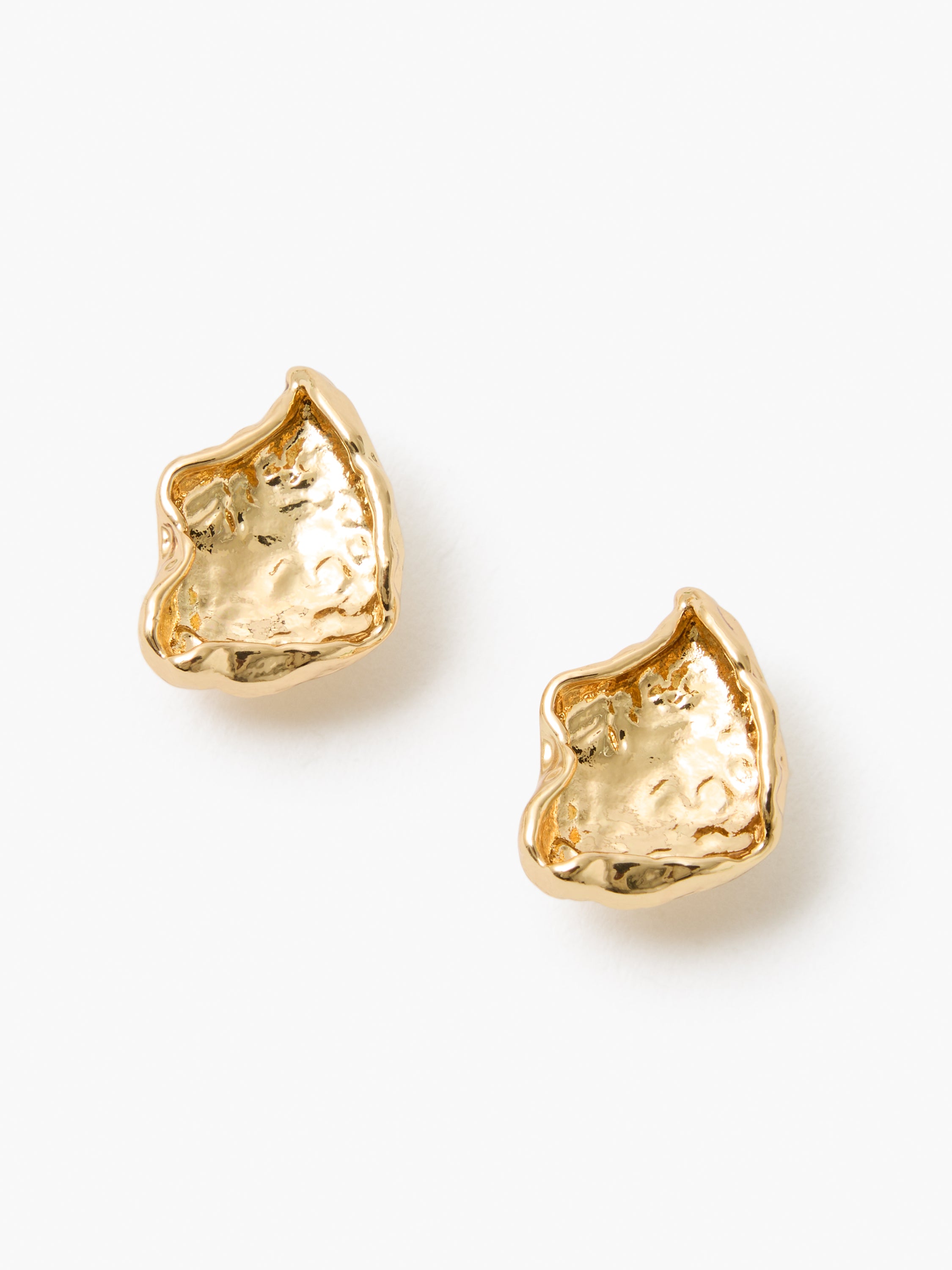 Molten Mini Square Stud Earrings