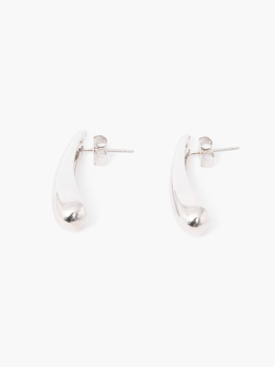 Sculptural Long Teardrop Earrings