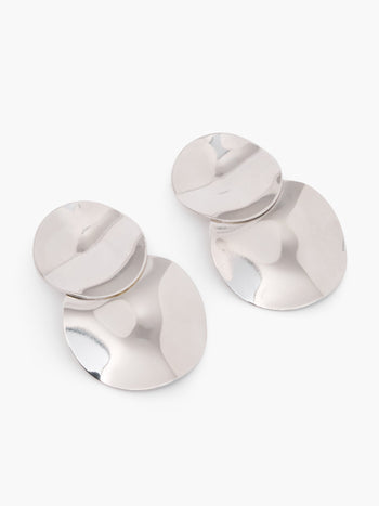 Duo Disc Drop Earrings