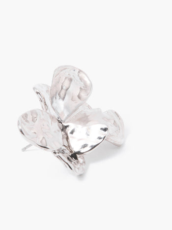 Hammered Flower Stud Earrings