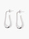Fluid Long Hoop Earrings