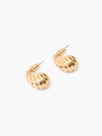 Croissant Twisted Stud Earrings
