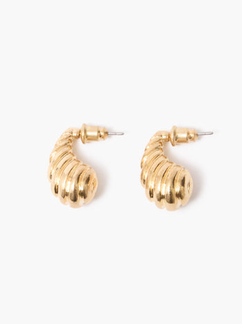 Croissant Twisted Stud Earrings