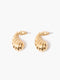 Croissant Twisted Stud Earrings
