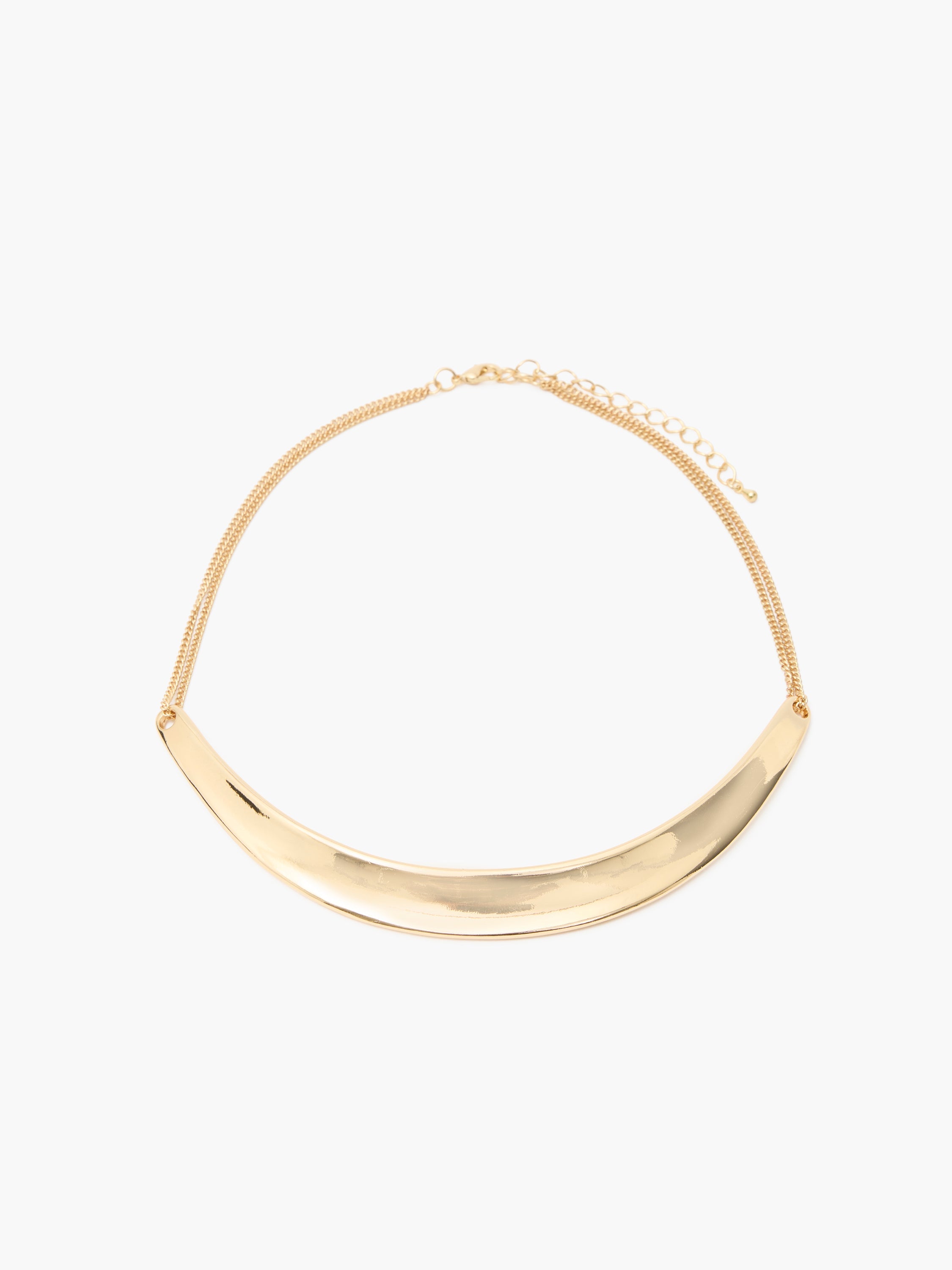 Metal Curve Collar Choker Gold French Connection EU