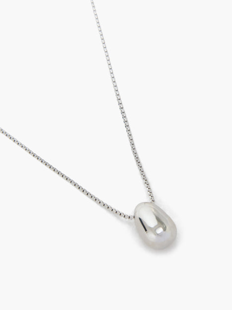 Sculptural Bean Pendant Necklace